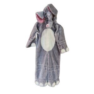 Vtg 90s ELEPHANT Costume Chrisha Playful Plush Halloween Drama Kids Size 7 ish